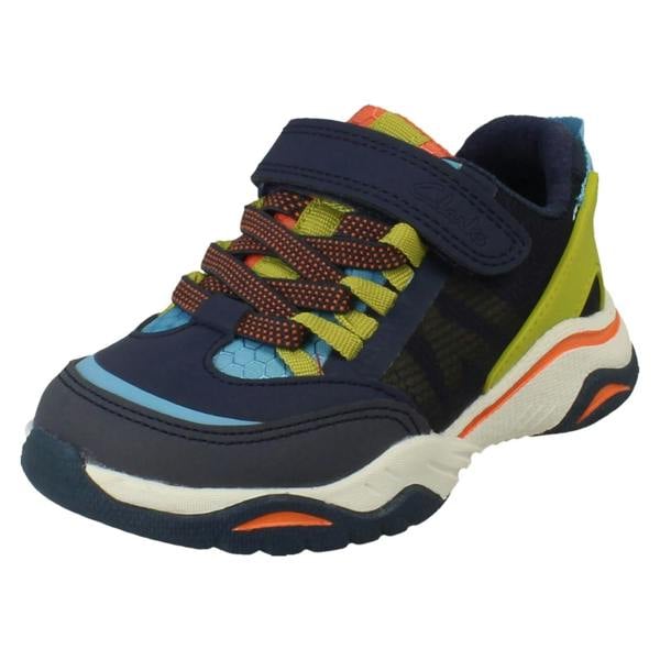 Clarks Kids Clarks Vegan Colour-Pop Sports Trainers - Feather Track