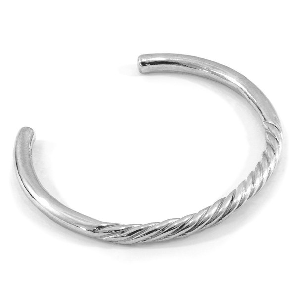 Anchor & Crew Haden Half Rope Wayfarer Silver Bangle