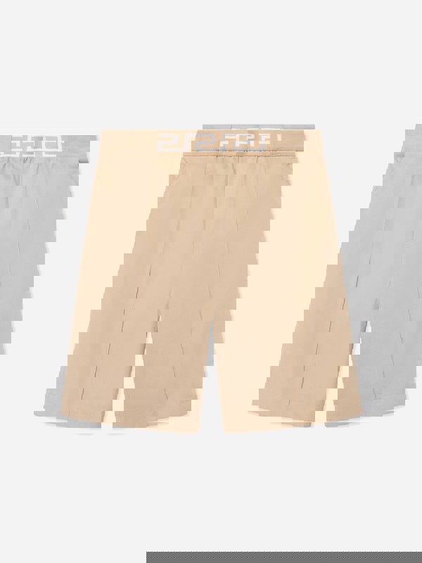 Versace Boys Gabardine Shorts in Beige
