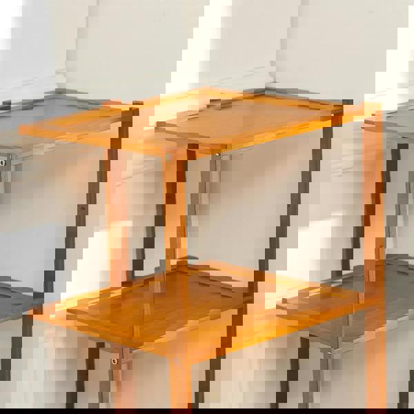 Living and Home 7 Tiers Bamboo Shoe Rack Entryway Hallway Shoe Storage Shelf - Brown