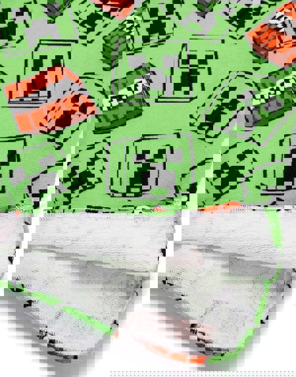 Minecraft Unisex Kids Green Poncho Towel (One Size)