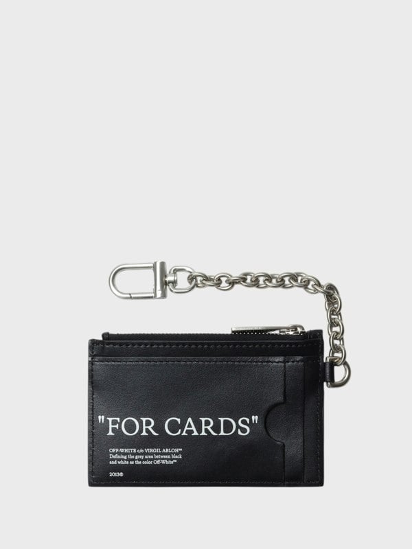 Off - White Quote Bookish Key Ring Card C Black - Supplied FashionOff - White