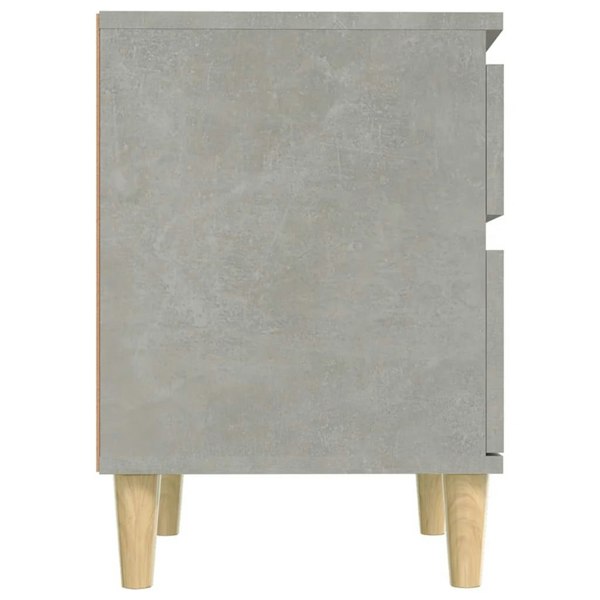 Berkfield Bedside Cabinet Concrete Grey 40x35x50 cm