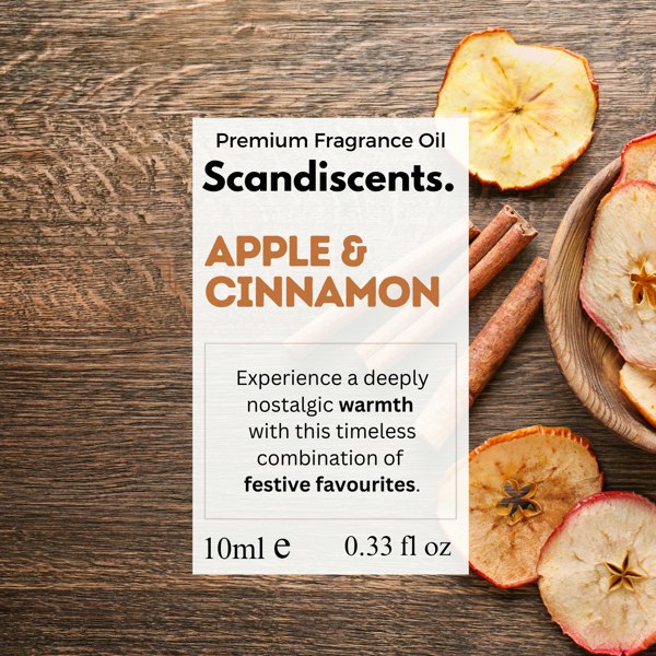 Apple & Cinnamon - Scandiscents, waterless diffuser, essential oils, fragrance oils