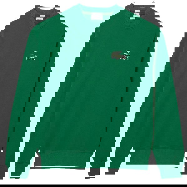 Lacoste Mens Fleece Loose Sweatshirt - Green