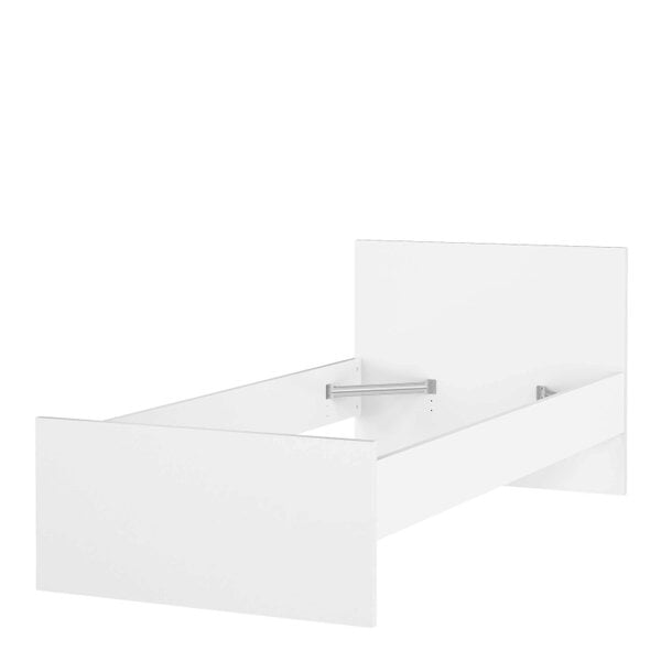 Wyld Haus Budapest 3ft Single White Wooden Bed Frame