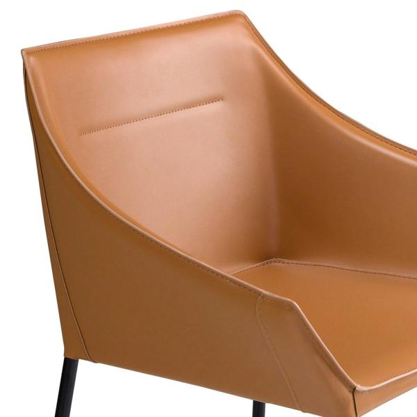 Angel Cerdá Brown leatherette chair 4144