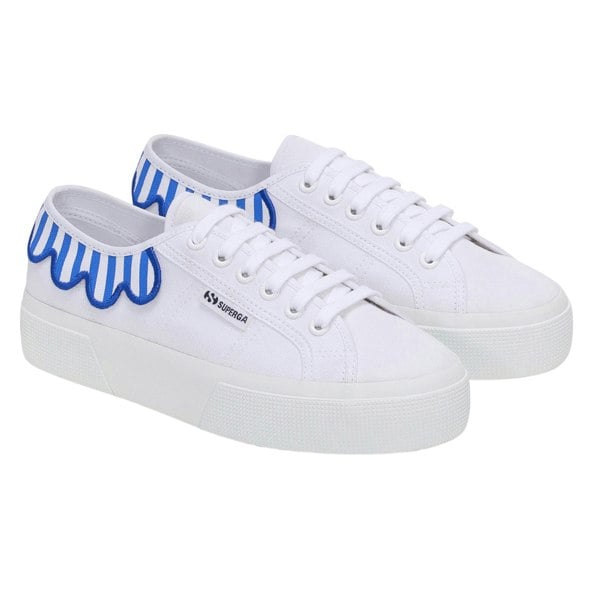 Superga Unisex Adult 3740 Leggera Umbrella Platform Trainers - Dazzling Blue/White