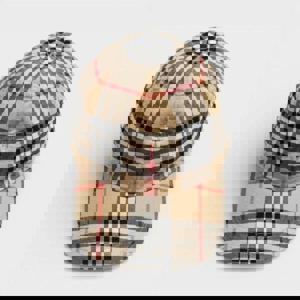 Burberry Check Cotton Baseball Cap Archive Beige