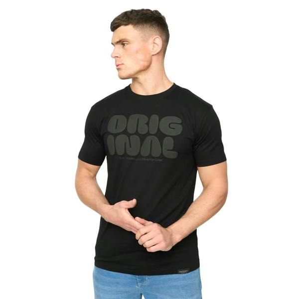 Crosshatch Mens Transflate T-Shirt - Black - 