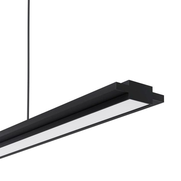 EGLO Cambulos Modern Dimmable Black Bar Pendant Light WBS