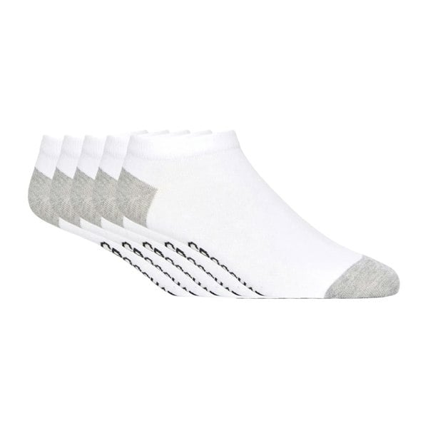 Crosshatch Mens Vitalwhite Trainer Socks (Pack of 5) - White