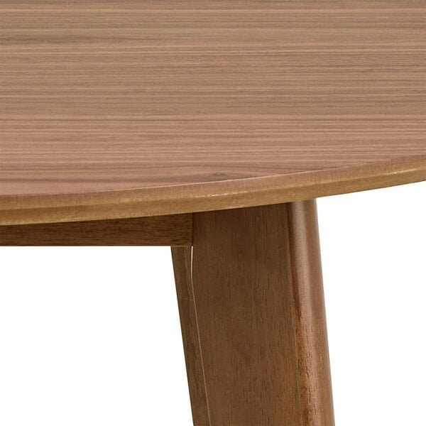 Wyld Haus Saffron Round Walnut Wood Effect Dining Table