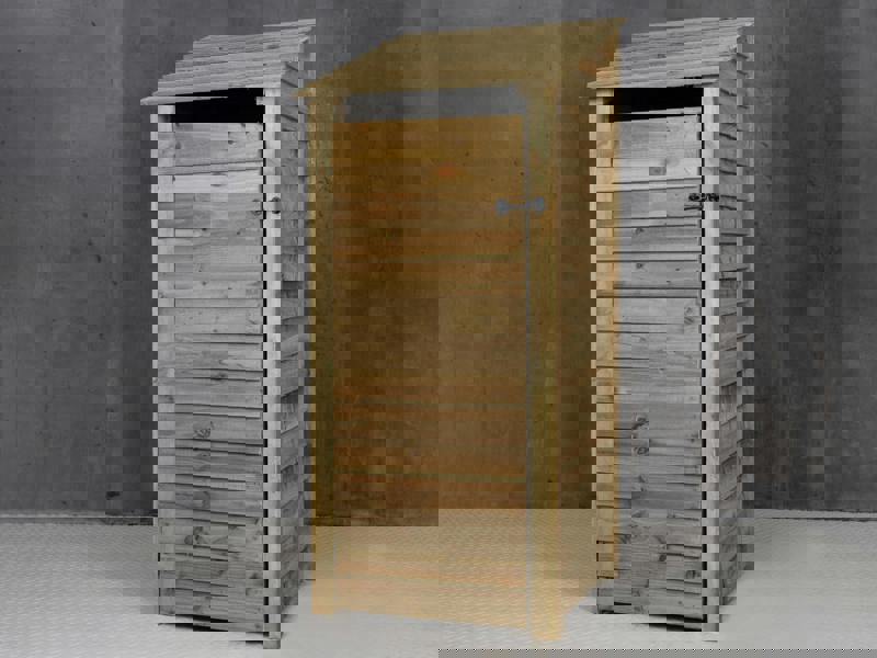 Arbor Garden Solutions Wooden Log Store with Door and Shelf W-79cm, H-126cm or 180cm, D-88cm