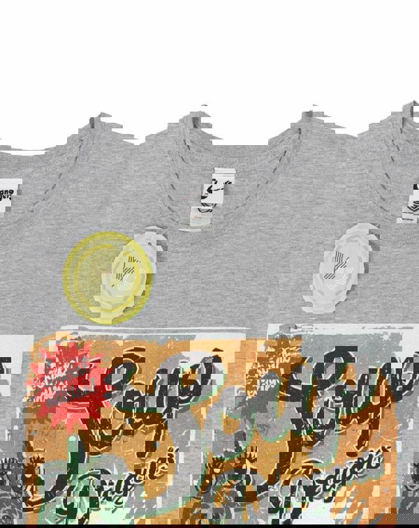 Clangers Mens Grey Soup Dragon Short Sleeved T-Shirt