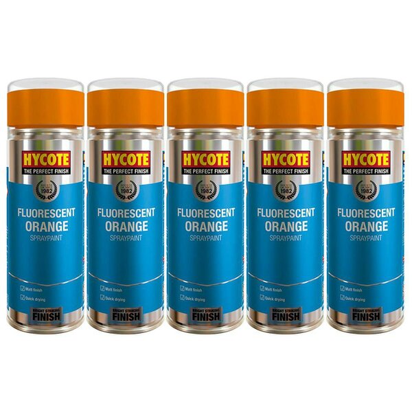 Hycote 5X Hycote Fluorescent Orange Spray Paint 400ml