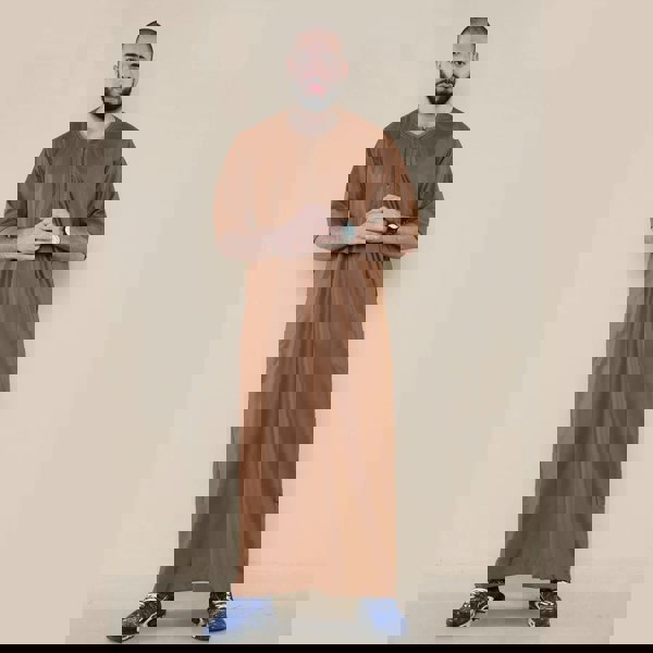 107_thobe_Brown_L - 56, 107_thobe_Brown_M - 54, 107_thobe_Brown_S - 52, 107_thobe_Brown_XL - 58, 107_thobe_Brown_XXL - 60