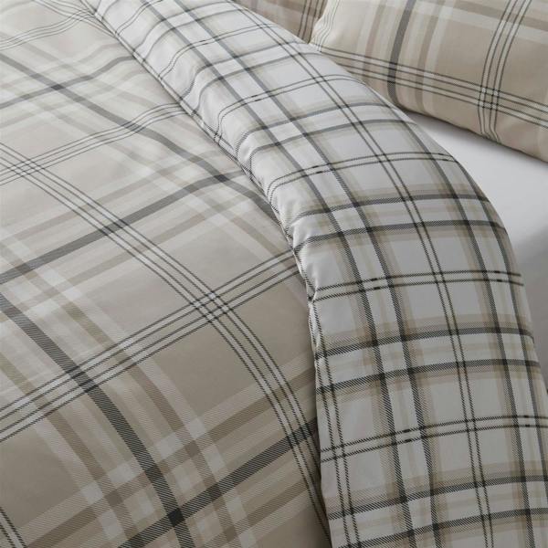 Kelso Check Natural Duvet Cover Set