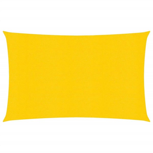 Berkfield Sunshade Sail 160 g/m�__ Yellow 2x4 m HDPE