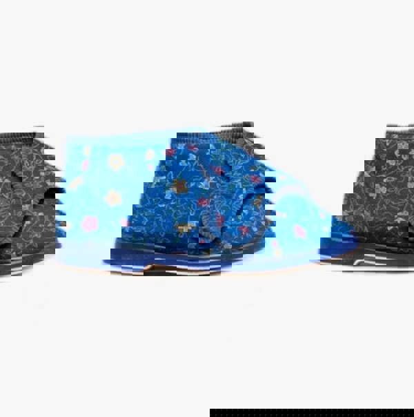 GBS BELLA Womens Extra Wide (E+) Boot Slippers Blue