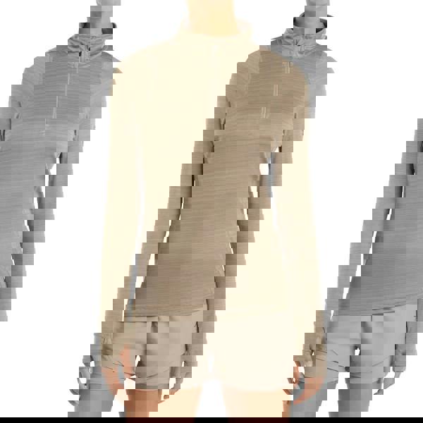 Umbro Womens Pro Training Half Zip Top - Moon Rock Marl