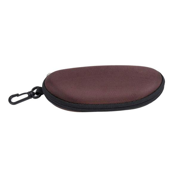 Montana Medium Brown Clamshell Sunglasses Case