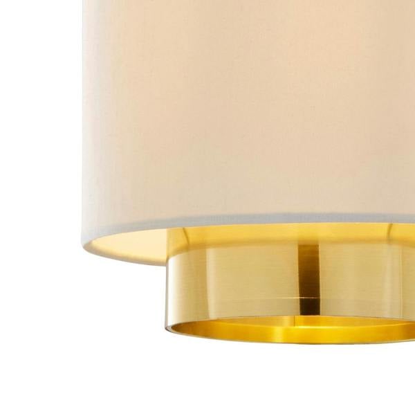 Pagazzi Lighting Zelina Grey and Gold Easy-Fit Pendant