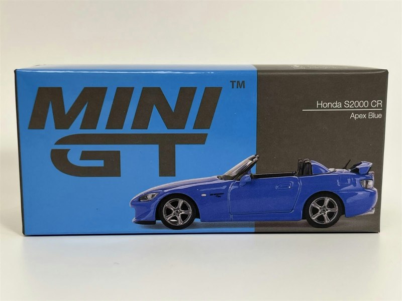 Mini GT Honda S2000 CR Apex Blue LHD 1:64 Scale MGT00554L