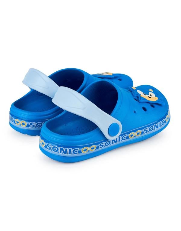 Sonic the Hedgehog Boys Blue Character Clogs