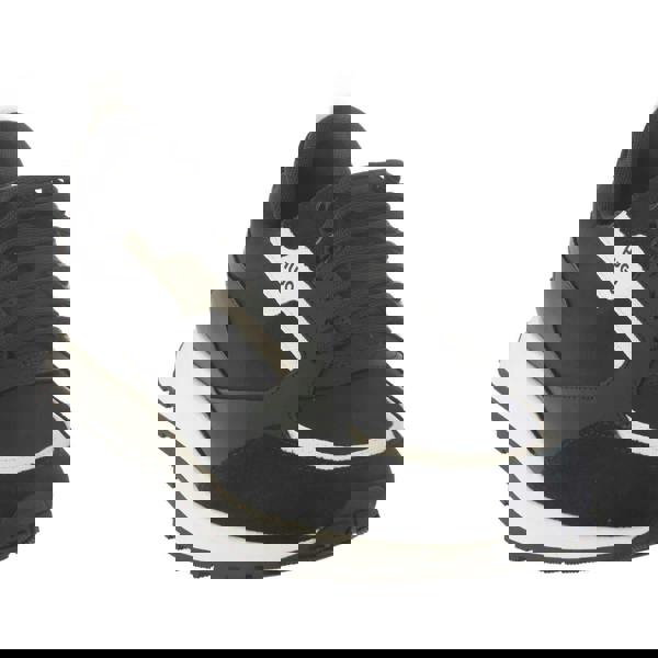 Hugo Mens Icelin Leather Running Trainers - Dark Blue