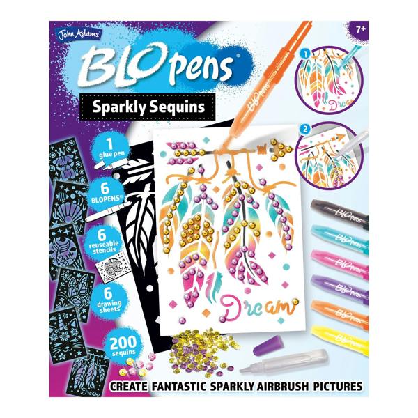BLOPENS Sparkly Sequins – Glitter Airbrush Craft Set
