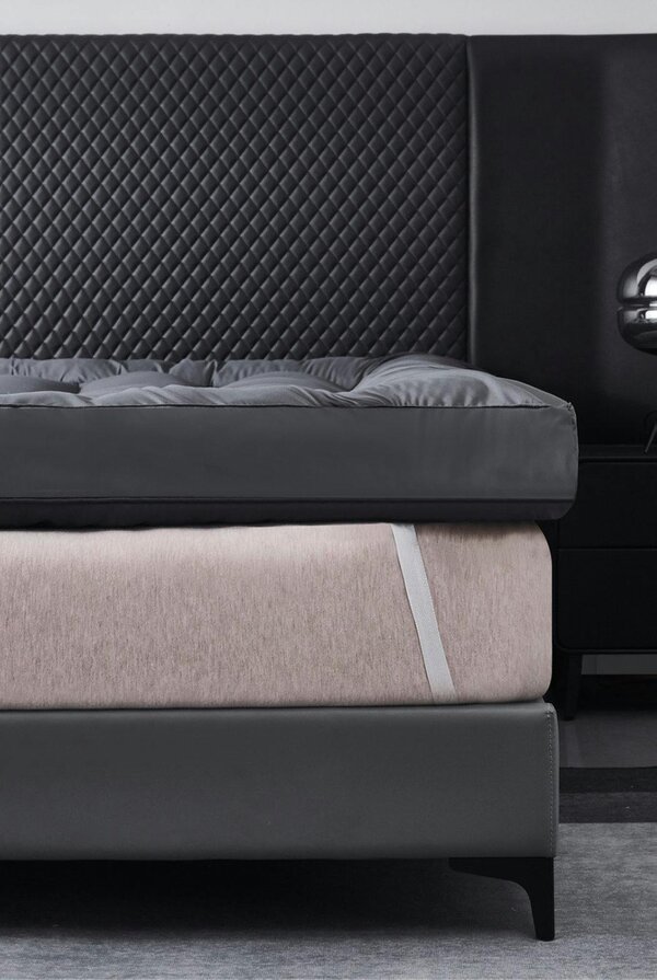 Ezysleep Grey 4 Inch Thick Super Soft Mattress Topper