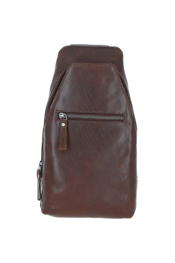 Exquisite Ashwood Leather Sling Bag: F-88