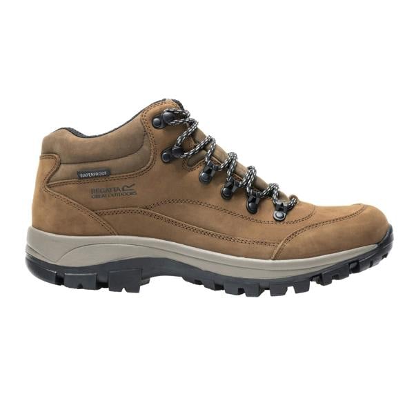 Regatta Mens Bayton Leather Mid Cut Walking Boots - Brown - 