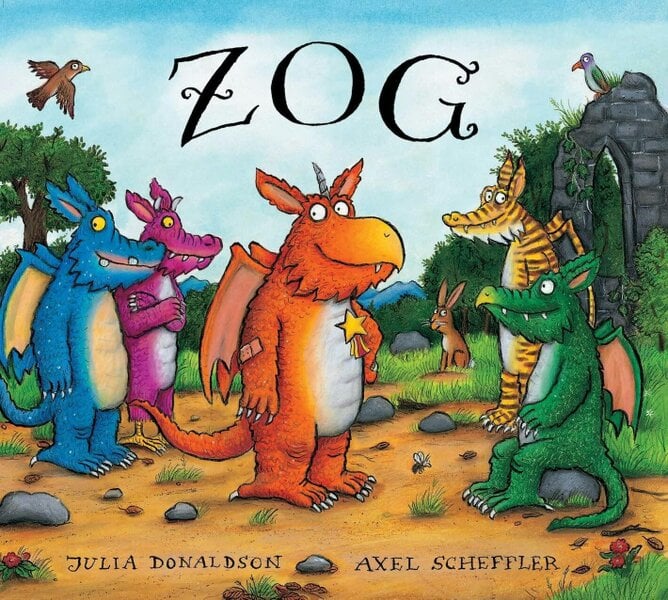 Julia Donaldson 6 Board Books Collection Set (The Highway Rat, Superworm, Zog, Tiddler, The Smeds and The Smoos, The Scarecrows Wedding)