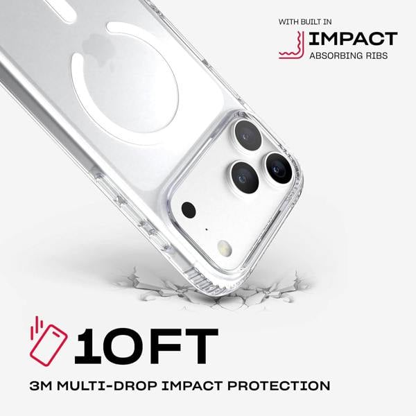 Tech21 Evo Clear Lite Case with MagSafe for iPhone 17/18 Pro Max 6.9" Clear - T21-11723