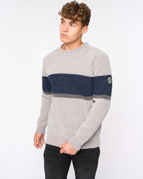 Bewley & Ritch Kirkman Crew Knit - Light Grey