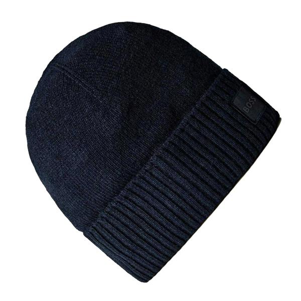Boss Unisex Adult Ribbed Winter Beanie - Blue - 
