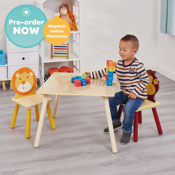 Liberty House Toys Jungle Table and Two Chairs Set