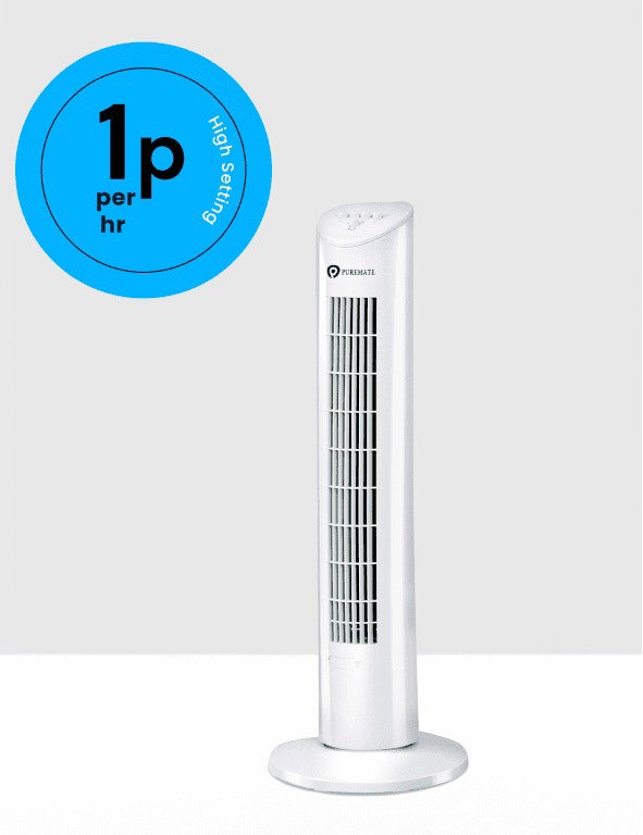 PureMate 31" Oscillating Tower Fan with Aroma Function