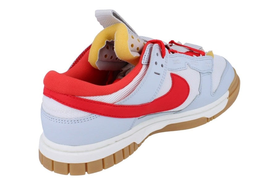 Nike Air Dunk Jumbo Mens Trainers Dv0821  102 - White Light Crimson Pure Platinum 102 - Photo 2