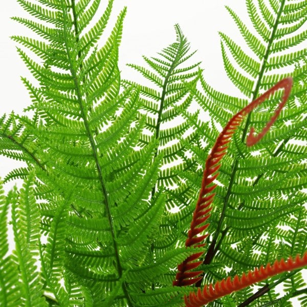 Leaf 60cm Artificial Bushy Dixie Wood Fern Dark Green Plant