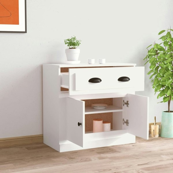 Berkfield Sideboard White 70x35.5x67.5 cm Engineered Wood