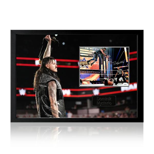 Dominik Mysterio Signed Image Iconic Frame (JSA)