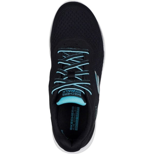 Skechers GO WALK 7 - Cosmic Waves Women's Trainers in Black/Turquoise