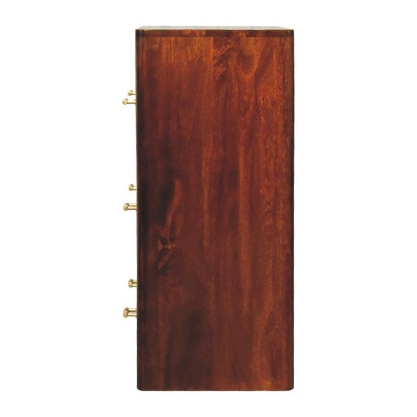 Artisan Furniture Solid Wood Luca Chest of Drawers, 3 Drawers, Brown