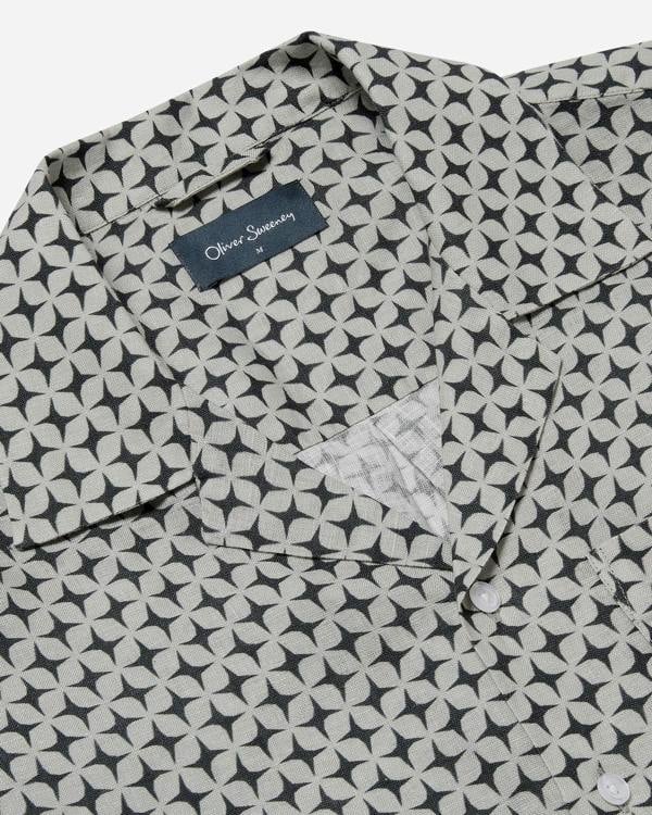 Oliver Sweeney Marvao Mens Linen Shirt - Blue