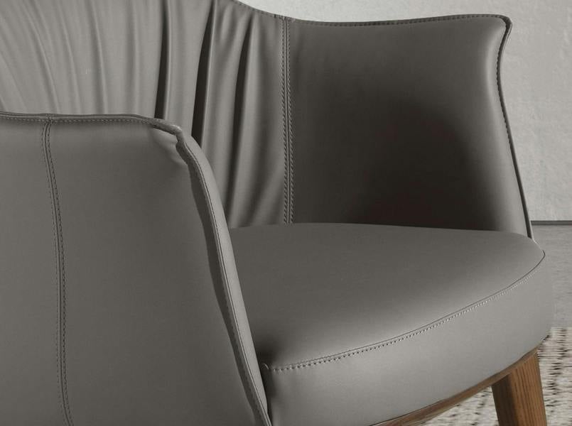 Angel Cerdá Grey Leatherette Chair 5152