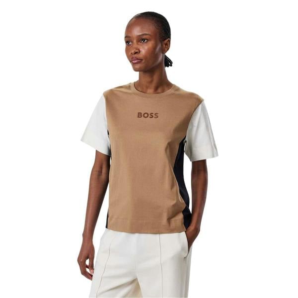 Boss Unisex Adult Elpha Corp T-Shirt - Medium Beige - 