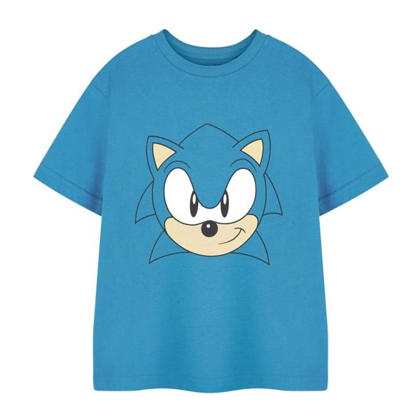 Sonic The Hedgehog Boys Face T-Shirt - Blue